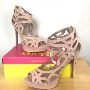 Blush Charlotte Russe Suede Heel!!